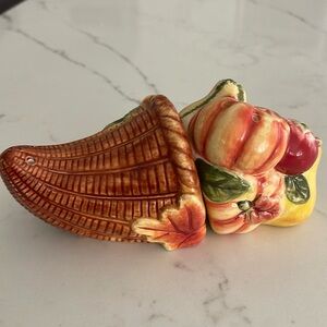 Cornucopia Salt and Pepper Shakers